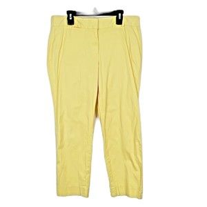 Talbots Pants Women 6 Yellow Dress Pants Pencil Trousers Casual Career Bottoms